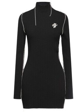 Off-White Outline Turtleneck Mini Dress Black NWT